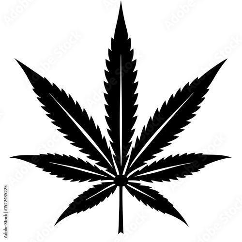  cannabis leaf  vector illustration