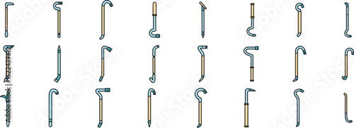Collection of dental tools showcasing different shapes and functions