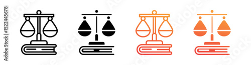 Legislation Multi Style Icon Set Vector 
