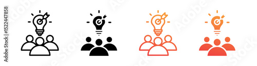 Competitor Multi Style Icon Set Vector 