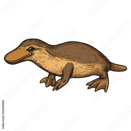 platypus, reptile, vector, transparent background, creature, animal, cute, isolated, wildlife, nature, mammal, icon, Ornithorhynchus anatinus