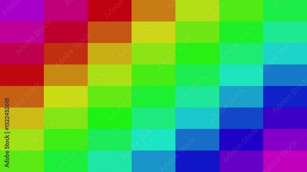 Looping Abstract Rainbow Pixel Background Animation at 60 fps
Looping Abstract Rainbow Pixel Background Animation at 60 fps