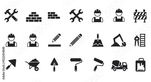 Construction and Engineering Icon Set