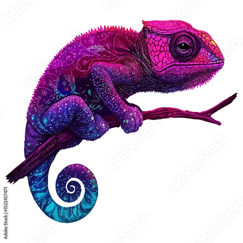 chameleon, reptile, vector, transparent background, creature, chamaeleonidae, nature, animal, wildlife, pet, isolated, colorful, color, colour, cute, tropical