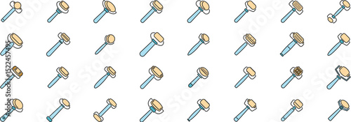 Set of jade rollers and microneedle derma rollers stimulating collagen, improving blood circulation, and reducing wrinkles