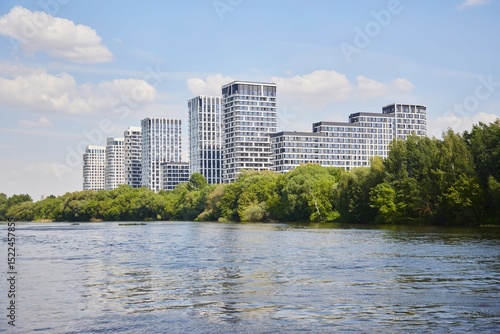 Photography Residential complex on the banks of the Moscow river in Russia