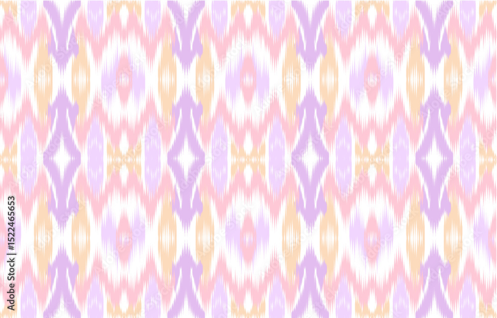 Design ikat pattern abstract geometric ikat ethnic, folk pattern Aztec style, Gyp sy, Mexican, Indian, Scandinavian, design ikat for background, wallpaper, carpet, wrapping, fabric, textile fashion. Design ikat pattern abstract geometric ikat ethnic, folk pattern Aztec style, Gyp sy, Mexican, Indian, Scandinavian, design ikat for background, wallpaper, carpet, wrapping, fabric, textile fashion.