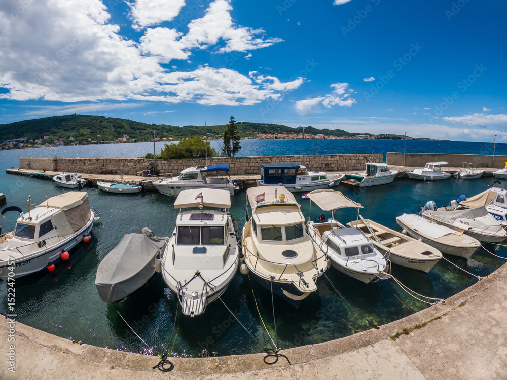 Fototapeta premium View of bay in Ugljan island, Croatia. 
