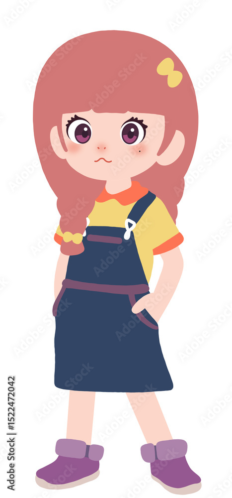 Fototapeta premium little girl