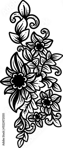 classic balinese ornament illustration 