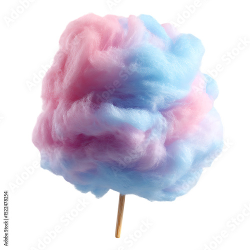 PNG Pink and Blue Cotton Candy A Sweet Treat Delight against transparent Background