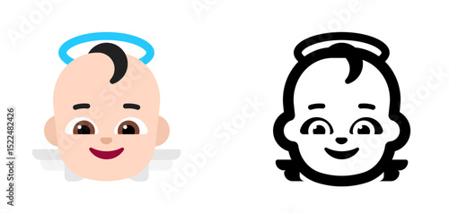 Obraz na plátně Baby Angel Pale Skin