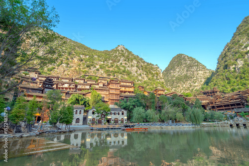 Konstfotografi "Fenglin Buyi" is a small town inhabited by the Buyi people, located in Xingyi, Guizhou, China