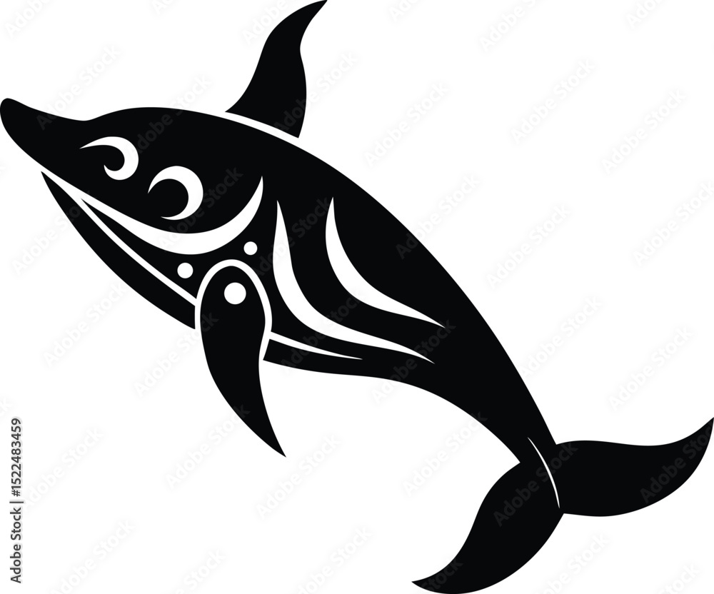 Fototapeta premium vector illustration of a fish