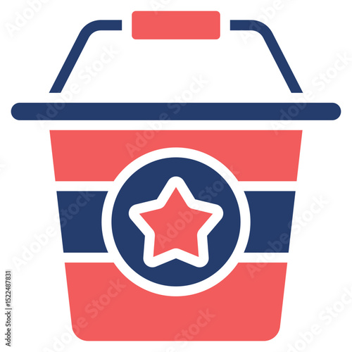 Bucket glyph color icon