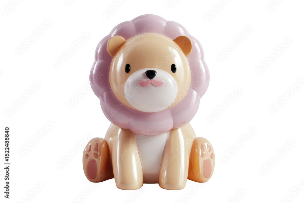 Fototapeta premium Lion with Pink Mane