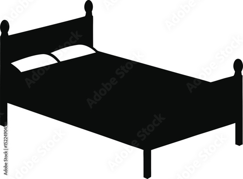 3d render of a bed