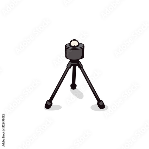 Mini tripod with ball head for small camera. This compact tripod features a stable base and adjustable legs. Perfect mini tripod for photography enthusiasts.