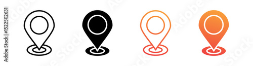 Free Download Location Multi Style Icon Set Vector  - GFXLoad