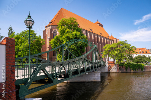 Tumski Bridge, Wroclaw, Poland.