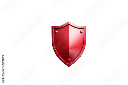 Red metallic shield, symbol of protection and security, isolated on transparent background. background removed Free Download Red metallic shield, symbol of protection and security, isolated on transparent background. background removed - GFXLoad
