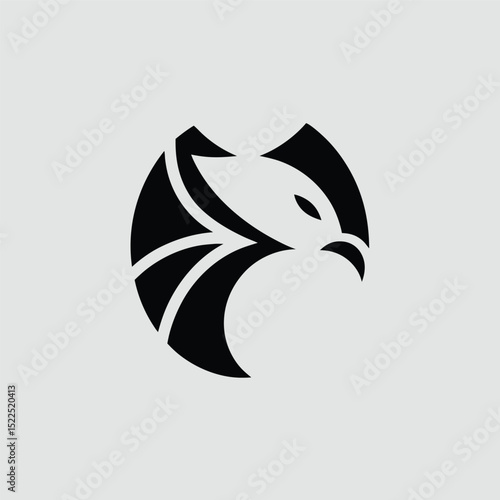 Abstract Eagle Logo Design Powerful, Minimalist Bird Icon
