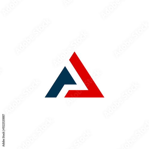 Abstract Geometric Logo Featuring Red and Blue Triangles. Free Download Abstract Geometric Logo Featuring Red and Blue Triangles. - GFXLoad