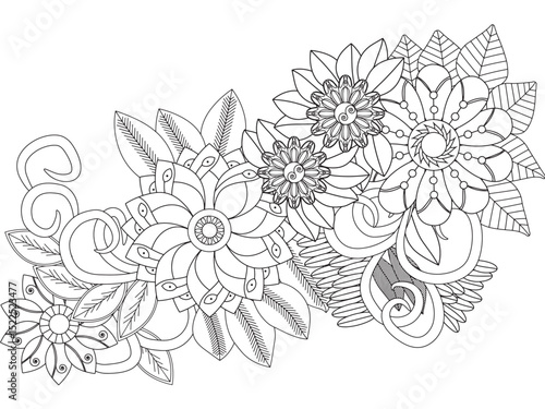 Flowers Coloring Pages For Adultes