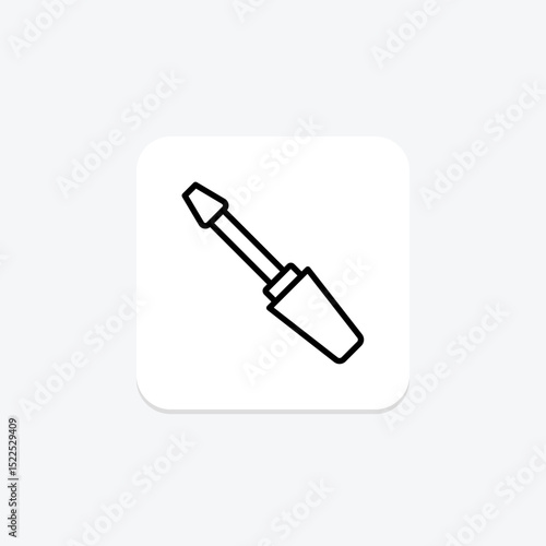 Eyeliner Brush, vector, pixel perfect, illustrator file