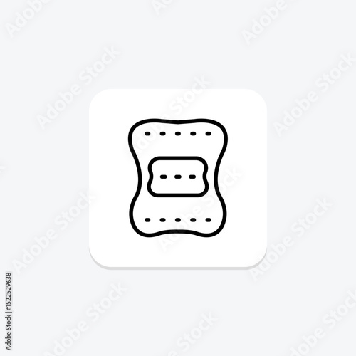 Cotton Pad, vector, pixel perfect, illustrator file