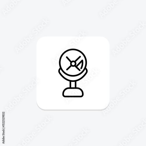 Makeup Fan, vector, pixel perfect, illustrator file