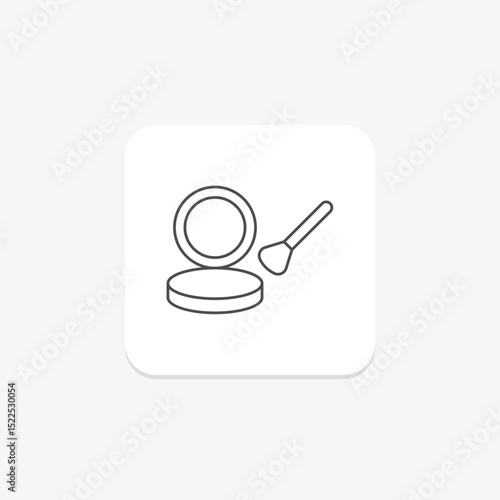 Compact Powder, vector, pixel perfect, illustrator file