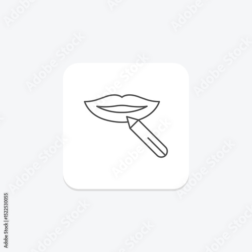 Lip Pencil, vector, pixel perfect, illustrator file