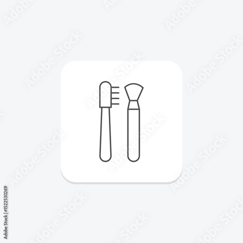 Brow Brush, vector, pixel perfect, illustrator file
