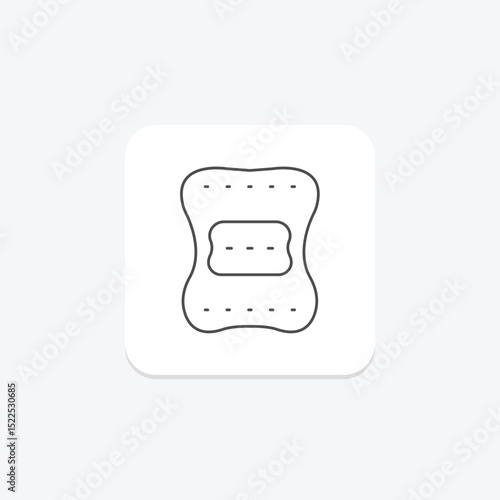 Cotton Pad, vector, pixel perfect, illustrator file