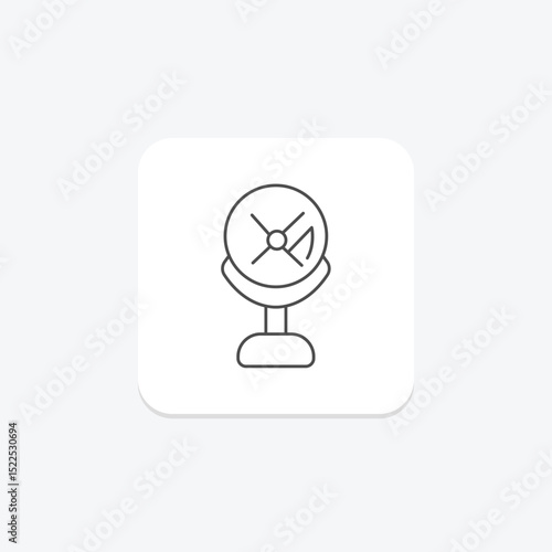 Makeup Fan, vector, pixel perfect, illustrator file