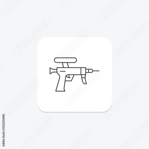 Airbrush Gun, vector, pixel perfect, illustrator file