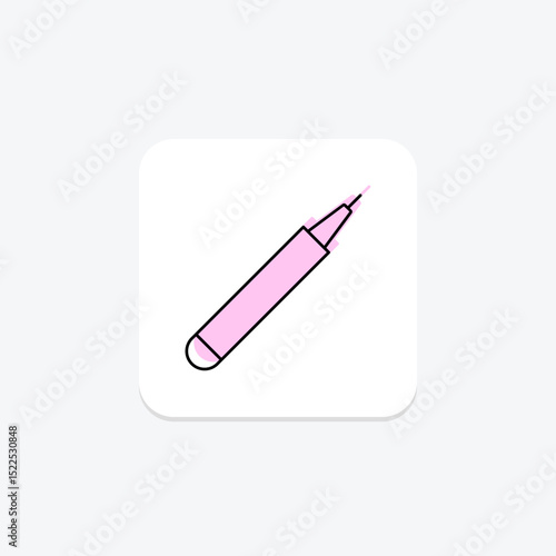 Lip Crayon, vector, pixel perfect, illustrator file