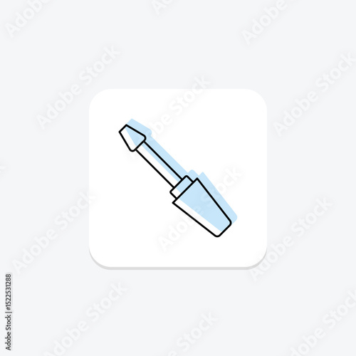 Eyeliner Brush, vector, pixel perfect, illustrator file