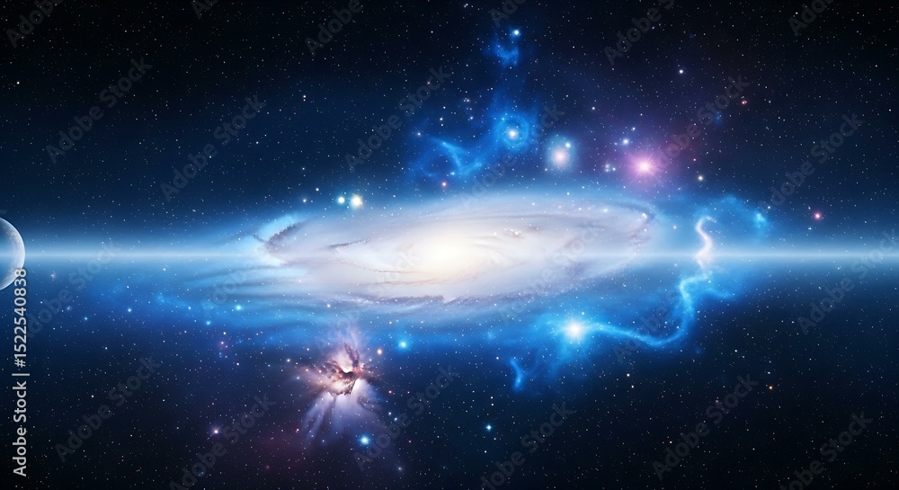 Obraz premium Spiral Galaxy in Deep Space