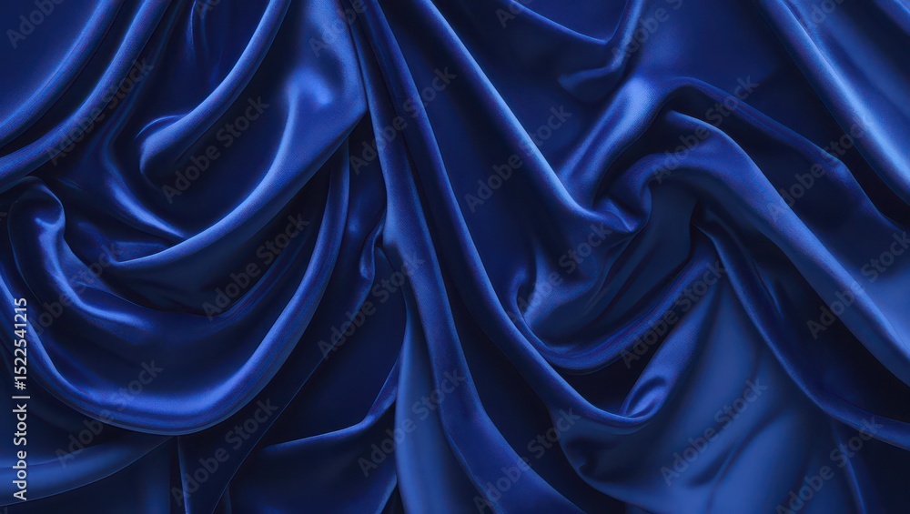 Obraz premium blue silk background