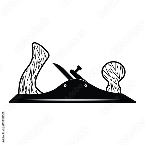 Old Wood Peeler vintage classic retro silhouette icon vector illustration design on white background