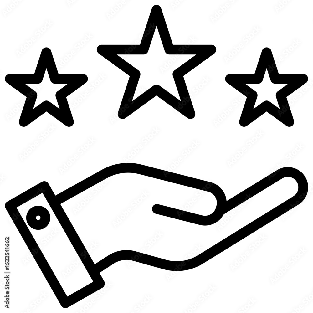 Fototapeta premium Review Outline Icon