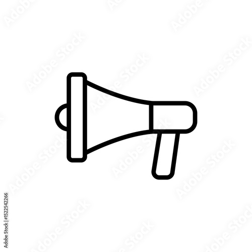 mega phone line icon vector