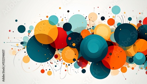 Abstract Colorful Circles Network Design
