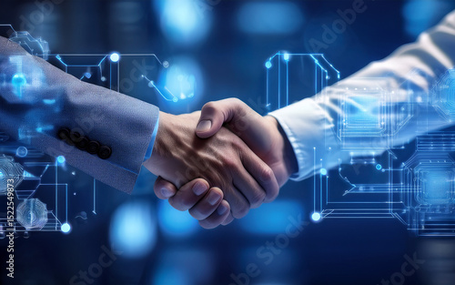 Cerrar un trato, amigos, trabajo, tecnología, negocio, negociar, ciberseguridad, tecnología, aplicaciones, empresa