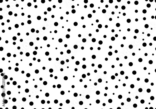 Seamless dot pattern. Randomly disposed spots. Dots background