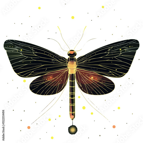 firefly, insect, animal, vector, transparent background, creature, lampyridae, nature, isolated, wing, beauty, colorful, beautiful