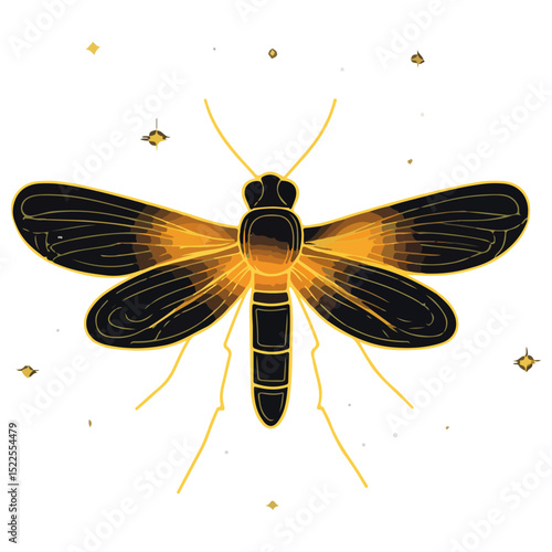 firefly, insect, animal, vector, transparent background, creature, lampyridae, nature, isolated, wing, beauty, colorful, beautiful