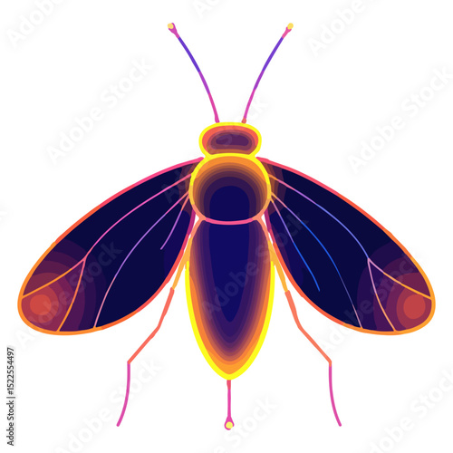 firefly, insect, animal, vector, transparent background, creature, lampyridae, nature, isolated, wing, beauty, colorful, beautiful